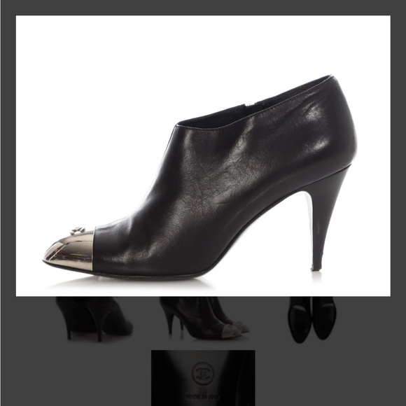 Chanel metal cap toes booties 41 - Picture 3 of 8